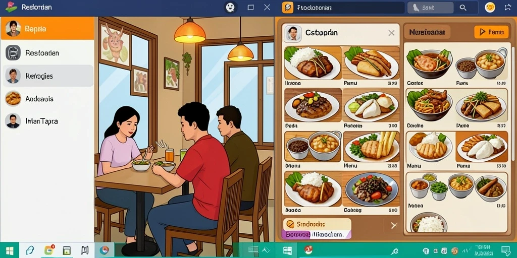 Tampilan awal yang penuh warna dan menarik.