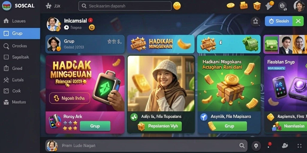 Tampilan awal permainan yang menarik perhatian.