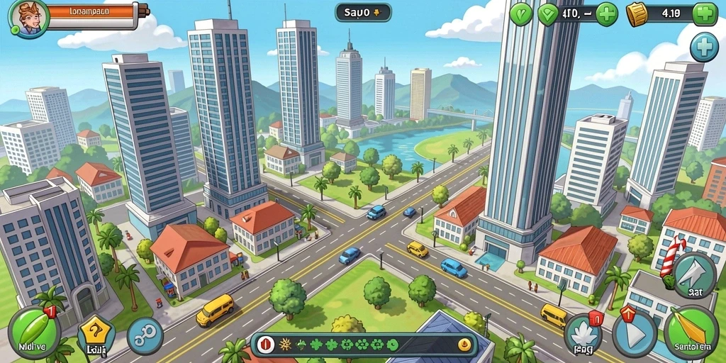 Tangkapan layar menunjukkan karakter utama dengan latar belakang yang menakjubkan.