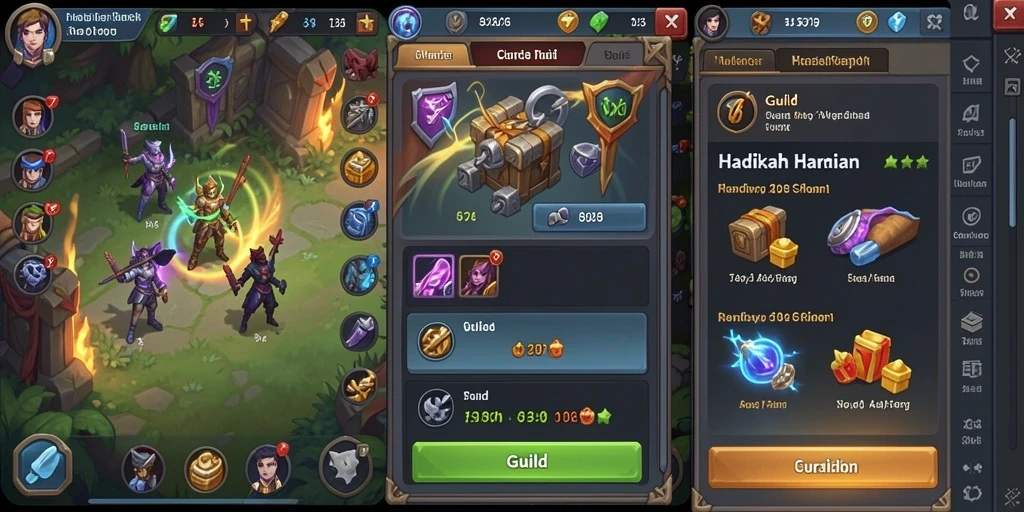 Screenshot menunjukkan tampilan antarmuka yang menarik dan intuitif.