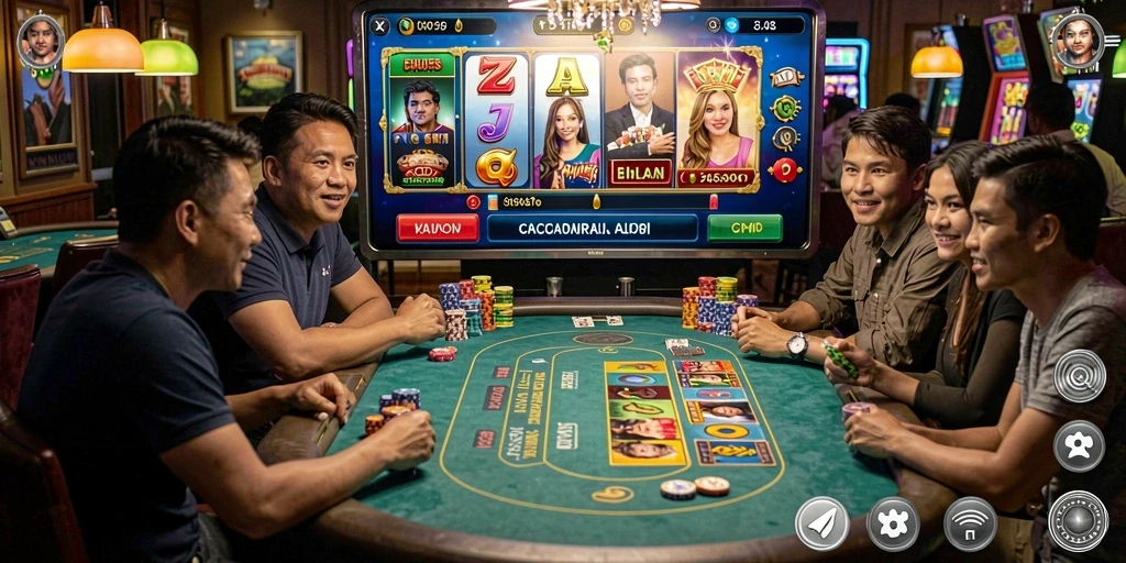 Tampilan awal permainan SPINHARTA yang menawan.