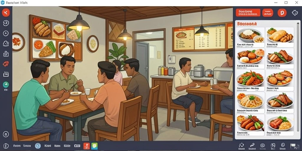 Tampilan antarmuka yang ramah pengguna.